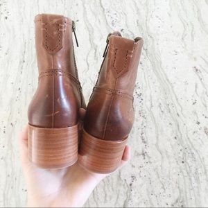 frye claire bootie cognac